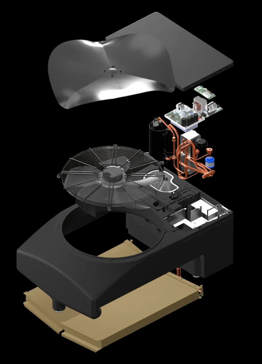Opengewerkte weergave van de Weheat Blackbird
